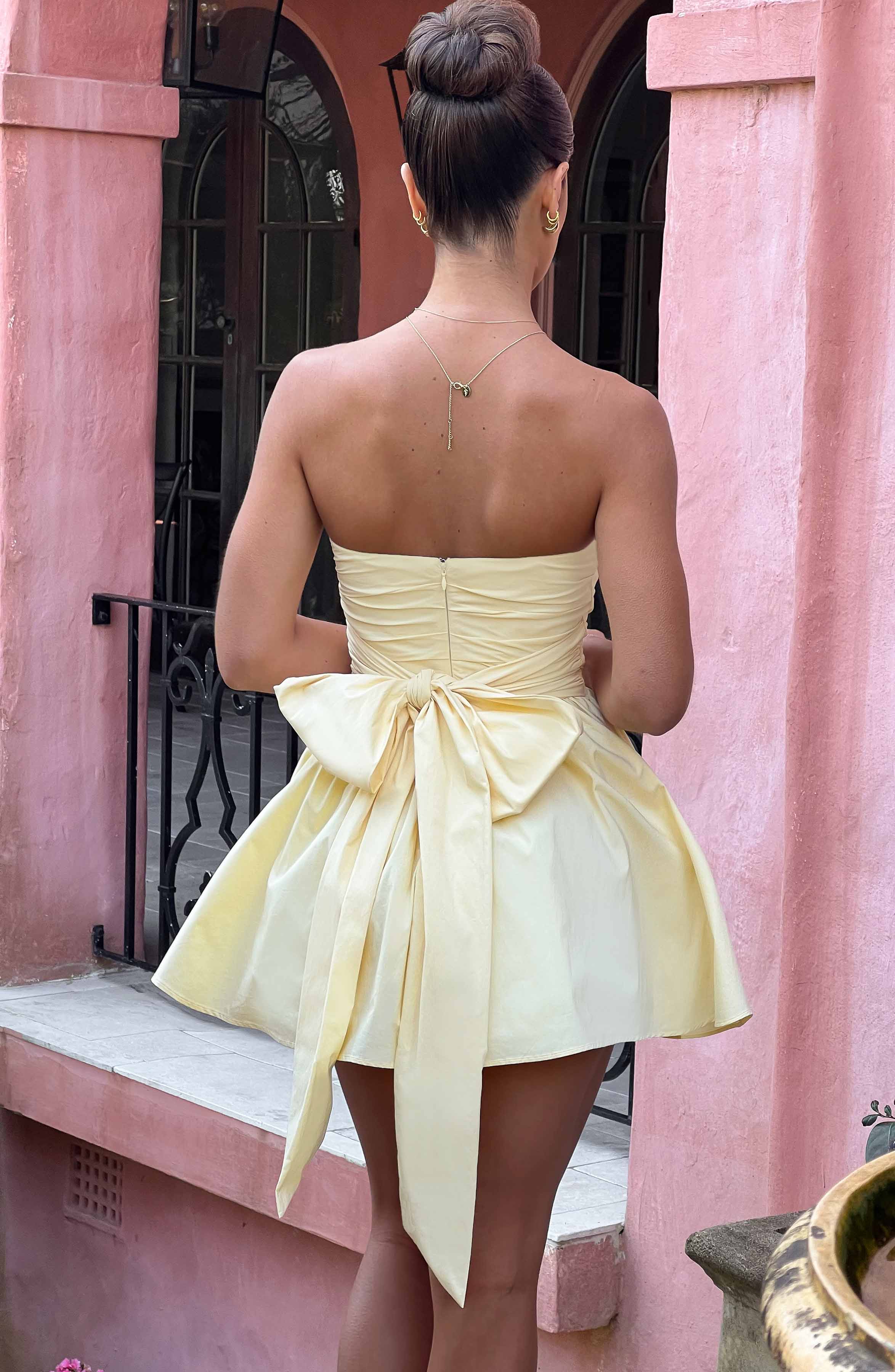 Katrina Mini Dress - Lemon Dress Babyboo Fashion Premium Exclusive Design